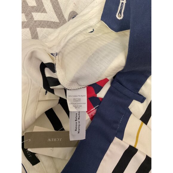 J.Crew Multicolor Striped Cotton Blend Mini Skirt NWT Size 6 - Picture 5 of 5